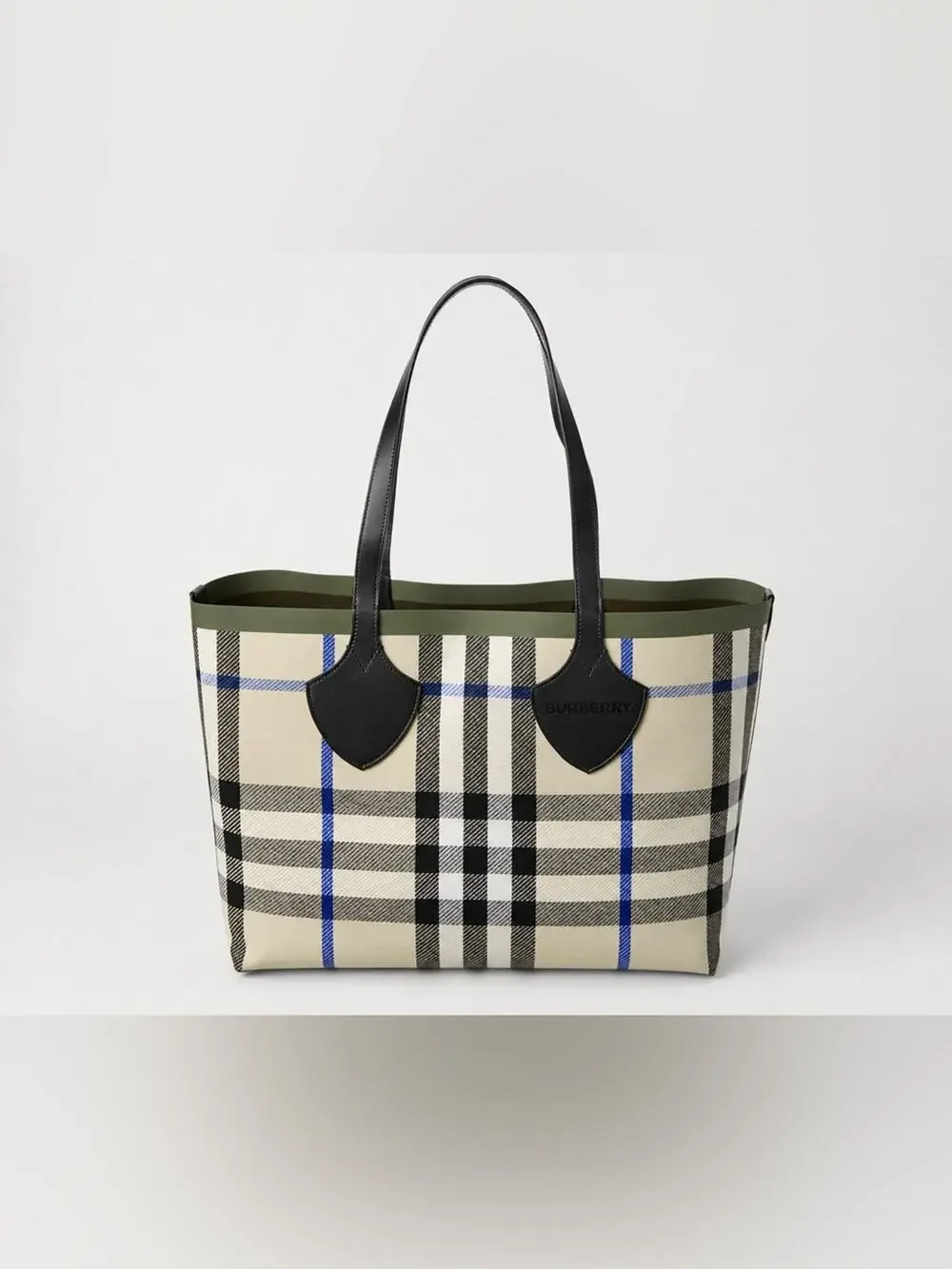 Burberry Reversible Check Canvas Tote Bag